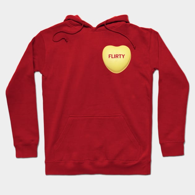 Flirty Valentine's Day Candy Heart Shirt Hoodie by WhyStillSingle